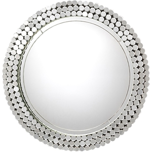 Gavell Oval Accent Wall Mirror - Silver 