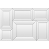 Geoffrey Rectangle Wall Sculpture - Silver - WI-RXW-4969