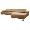 Melina Tan Sectional and Chaise with Adjustable Backrests - WI-S-523-E5064-2