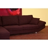 Natalie Deep Plum Fabric Sectional and Chaise - WI-S-610