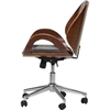 Watson Swivel Office Chair - Black, Walnut - WI-SDM2225-5-WALNUT-BLACK-OC