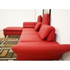 Misha Red Leather Modern Sectional with Chaise - WI-SF492C-RED