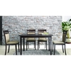 Stockton 5 Piece Dining Set in Dark Brown and Taupe - WI-STOCKTON-SET-5PC