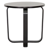 Avila Modern Round End Table - Wenge, Bentwood Legs - WI-ST615-WENGE-AT