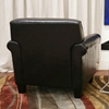 Atticus Black-Brown Modern Club Chair - WI-TA1364
