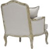 Constanza Classic Antiqued French Accent Chair - Beige - WI-TA2256-BEIGE