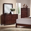 Montana 5-Piece Queen Bedroom Set - Bookcase Bed, Mahogany - WI-TAB25-5PC-BEDROOM-SET