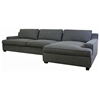 Kaspar Slate Grey Fabric Sectional with Chaise - WI-TD0905-AD066-3