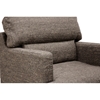 Tully 3-Piece Sofa Set - Brown Twill Fabric, Tapered Wood Legs - WI-TD1906A-3-PIECE-SOFA-SET