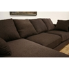 Florence Brown Twill Fabric Modern Sectional with Chaise - WI-TD9806-RUGI-47
