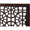 Sakuro Circle Pattern Platform Bed - Dark Brown - WI-TMH-BD-03-CAPPUCCINO-BED