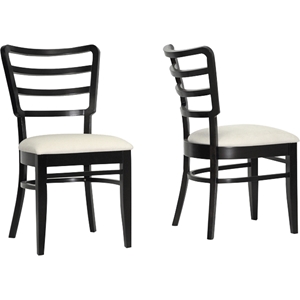 Coventa Dining Chair - Dark Brown, Cream (Set of 2) 