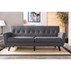 Oscar Upholstered Sofa - Button Tufted, Gray - WI-TSF-8128-3-SF-GRAY