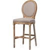Louis Upholstered Barstool - Beige - WI-TSF-9347
