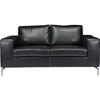 Lazenby Leather Sofa Set - Black - WI-U1154N-2PC-BLACK