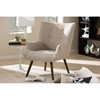 Nola Upholstered Occasional Armchair - Beige - WI-U5033W-LATTE-CC