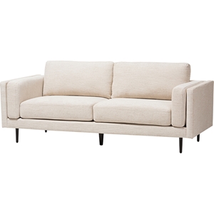 Brittany Fabric Upholstered Sofa - Light Beige 