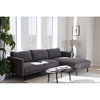 Riley Upholstered Right Facing Chaise Sectional Sofa - Gray - WI-U6049-GRAY-RFC-SF