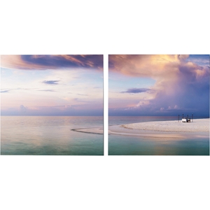 Pastel Romance Mounted Photography Print Diptych - Multicolor 