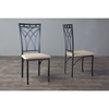 Mirabella Dining Chair - Black, Tan (Set of 2) - WI-WR-D091-CHAIR