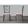 Valletta Dining Chair - Black, Beige (Set of 2) - WI-WR-D115-CHAIR