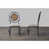 Verona Dining Chair - Black, Cream (Set of 2) - WI-WR-D123-CHAIR