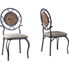 Verona Dining Chair - Black, Cream (Set of 2) - WI-WR-D123-CHAIR