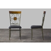 Modica Dining Chair - Antique Brass, Black (Set of 2) - WI-WR-D151-W-4-CHAIR