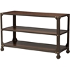 Dreydon Occasional Console Table - Antique Bronze, Walnut Brown - WI-WR-S41