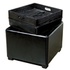 Marc Storage Cube Ottoman in Black - WI-Y-063-J023