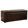 Anthea Full Leather Storage Ottoman Bench - WI-Y-153-J001