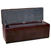 Anthea Full Leather Storage Ottoman Bench - WI-Y-153-J001
