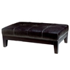 Trina Full Leather Cocktail Ottoman in Black - WI-Y-193-J023