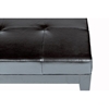 Dana Full Leather Cocktail Ottoman in Black - WI-Y-195-J023