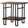 Newcastle 1 Shelf End Table - Brown, Antique Bronze - WI-YLX-2646-ET