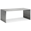 Novel Rectangular Dining / Office Table - Stainless Steel - ZM-100082