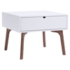 Padre End Table - Walnut and White - ZM-100149