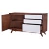 Father Buffet Table - Walnut and White - ZM-100153