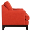Chicago Tufted Arm Chair - Burnt Orange - ZM-100173