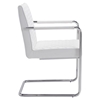 Quilt Dining Chair - White - ZM-100190