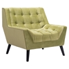 Nantucket Arm Chair - Tufted, Green Velvet - ZM-100213