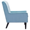 Coney Tufted Arm Chair - Aqua Velvet - ZM-100223
