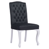 Bourbon Tufted Dining Chair - Black Velvet - ZM-100226