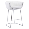Latte Backless Bar Chair - White - ZM-100247