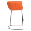 Latte Backless Bar Chair - Orange - ZM-100248