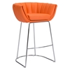 Latte Backless Bar Chair - Orange - ZM-100248