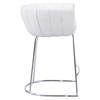 Latte Backless Counter Chair - White - ZM-100249