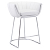 Latte Backless Counter Chair - White - ZM-100249