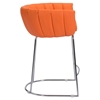 Latte Backless Counter Chair - Orange - ZM-100250