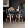 Shadow Bar Chair - Backless, Transparent, Natural and Gold - ZM-100261